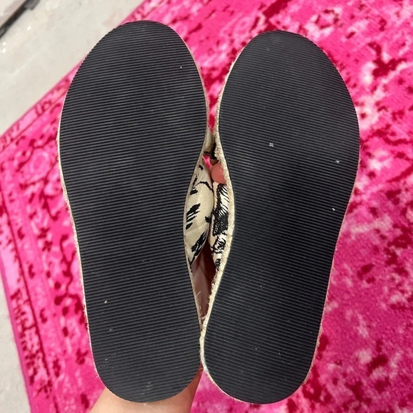 H&M sandals knot linen espadrille neutral tropical flats - Picture 3 of 3